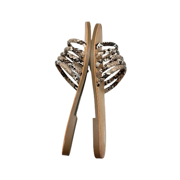 SODA Dorcey Snakeskin Multi Slide Sandals Women’s Size 11 - Picture 7 of 10